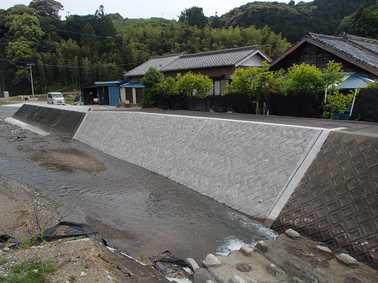 コンクリートブロック積護岸工